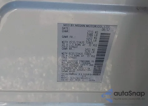 2013 Infiniti Jx35 из США, поврежденный, VIN 5N1AL0MM4DC313089